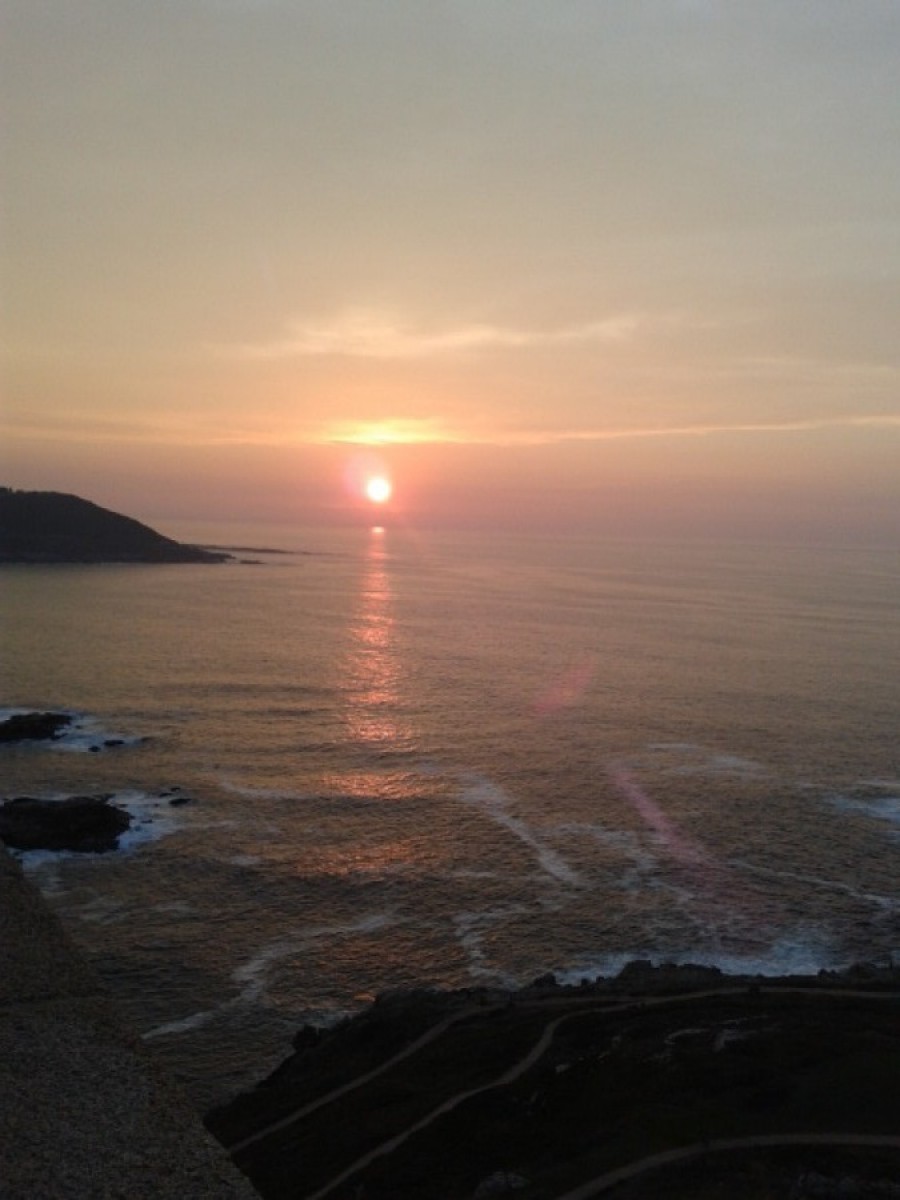 Posta de sol dende a Torre de Hércules